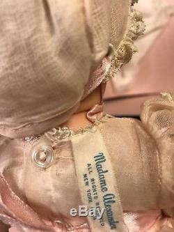 Vintage 1950s Madame Alexander 9 Sweet Tears Baby Doll Original Clothes, Box