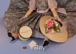 Vintage 1950s Madame Alexander Cissy Doll wearing rare FAO Schwartz dress