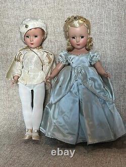Vintage 1950s Madame Alexander Prince Charming and Cinderella Dolls 15