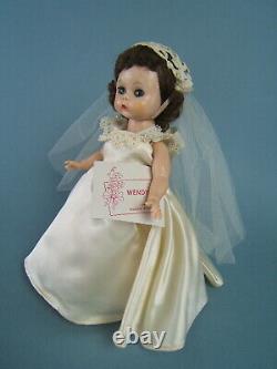Vintage 1955 Mme Alexander-Kins Wendy SLW Bride Doll withHang Tag