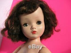 Vintage 1956 Madame Alexander CISSY Doll THICK Brunette, Blue Eyes, Full Lash