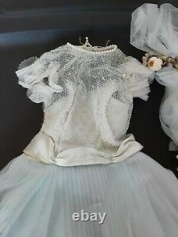 Vintage 1956 Madame Alexander Cissy Blue Bridesmaid Dress, and Headpiece