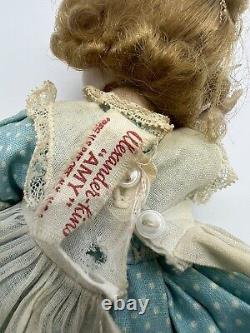 Vintage 1963 Madame Alexander Amy Little Women Doll BKW Tagged Costume 8 IN Doll