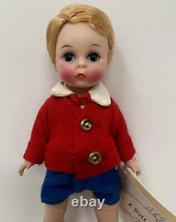 Vintage 1963 Madame Alexander Bill Walker Hang Tag Tagged 8 IN Doll