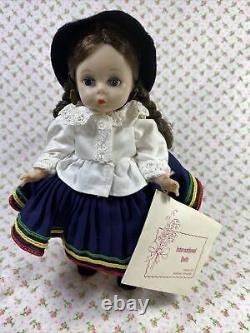 Vintage 1963 Madame Alexander International Doll Bolivia BKW With Hang Tag