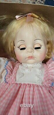 Vintage 1965 Madame Alexander Blonde Pussy Cat Baby Doll Euc 20 Working Crier