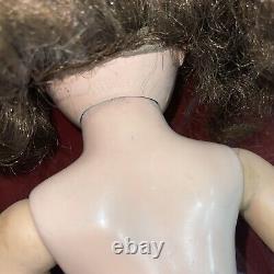 Vintage 20 Madame Alexander CISSY Doll Brunette Nude TLC