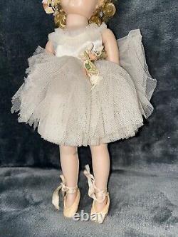 Vintage 50s Madame Alexander MME 9 Cissette Ballerina Doll Tutu Dress Slippers