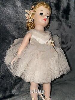 Vintage 50s Madame Alexander MME 9 Cissette Ballerina Doll Tutu Dress Slippers