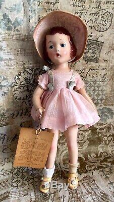 Vintage MIB Mint In Box Madame Alexander Composition Wendy Ann Doll Painted Eyes
