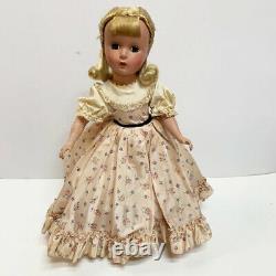 Vintage Madame Alexander 14 HP Little Women 1955 Amy Doll Taffeta Dress