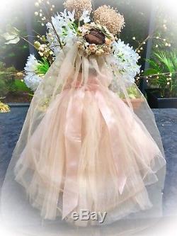Vintage Madame Alexander 17 #1839 Pink Bride Doll Elise