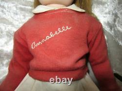 Vintage Madame Alexander 17 Annabelle With Original Clothes