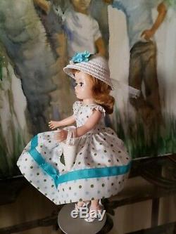 Vintage Madame Alexander 1950's Cissette Doll Dressed in Adorable Print Dress