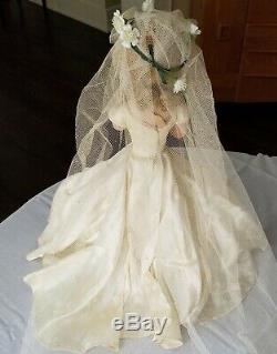 Vintage Madame Alexander 1950s Cissy Bride Doll 21 in. Model #2101