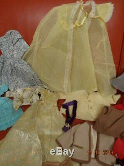 Vintage Madame Alexander 21 Cissy doll with big lot of clothing, accessories