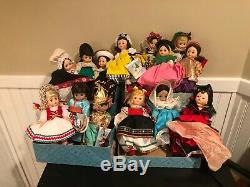 Vintage Madame Alexander 8 Doll Lot International Series 14 Dolls With Boxes