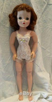 Vintage Madame Alexander Auburn red haired Cissy Doll, Blue Eyes with outfit