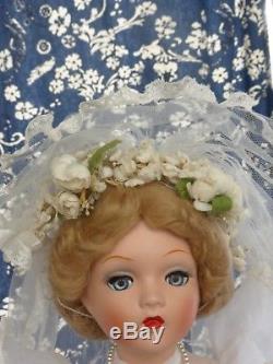 Vintage Madame Alexander Bride Doll Compo 22 Extremely Rare-gorgeous