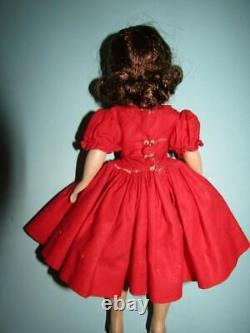 Vintage Madame Alexander Cissette Doll In Tagged Outfit 1950's Triple Stich Wig