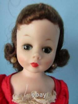 Vintage Madame Alexander Cissette Doll In Tagged Outfit 1950's Triple Stich Wig