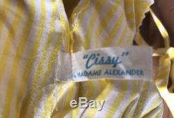 Vintage Madame Alexander Cissy Doll 1957 Cabana Set Yellow Sunsuit Very Rare Hat