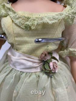 Vintage Madame Alexander Cissy Doll In Green Organdy Garden Party Dress