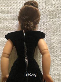 Vintage Madame Alexander Cissy Hard Plastic Doll in Black Velvet Mermaid Gown