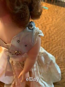 Vintage Madame Alexander Cissy Tagged Queen Elizabeth Tafferra Gown With Sash