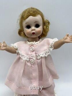 Vintage Madame Alexander Doll SLW 1963 Pink Pajamas #0405 Tagged Wendy-Kin 8 IN