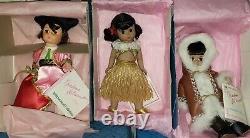 Vintage Madame Alexander Dolls Lot International, Hawaii, Lion (14) with Boxes