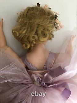 Vintage Madame Alexander ELISE BALLERINA Lavender Dol # 1635 in Box! BEAUTIFUL