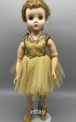 Vintage Madame Alexander Elise Doll Tagged Tutu 15 IN Doll Hard Plastic 1950's