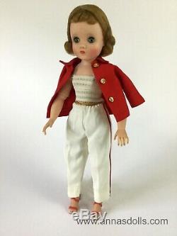 Vintage Madame Alexander Elise Doll in 1958 Red & White 3-Piece Nautical Set