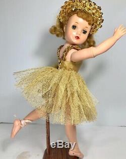 Vintage Madame Alexander Elise doll ballerina taffeta check dress tagged outfits