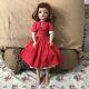 Vintage Madame Alexander Ginger Green Eyes Cissy In Tagged Red Dress