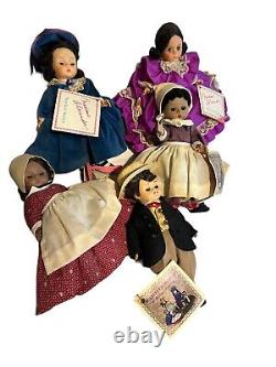 Vintage Madame Alexander Gone With The Wind 7 1/2 Set Of five Dolls