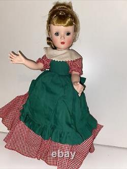 Vintage Madame Alexander Little Women Meg 14 Rare Bent Knee Doll 1955