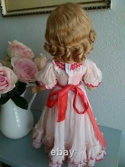 Vintage Madame Alexander Margaret 17 Doll, Tagged Dress, Mohair Blonde 1950s