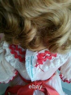 Vintage Madame Alexander Margaret 17 Doll, Tagged Dress, Mohair Blonde 1950s