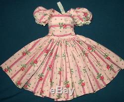 Vintage Madame Alexander Pink Dress For Cissy Doll 20 Tall Was Washed
