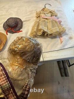 Vintage Madame Alexander Polly Pigtails 17 Hard Plastic Face near perfect