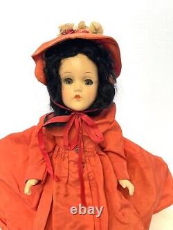 Vintage Madame Alexander Scarlett o Hara Doll Composition 14 Tall