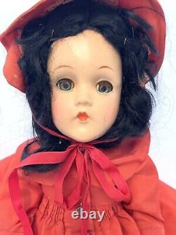 Vintage Madame Alexander Scarlett o Hara Doll Composition 14 Tall