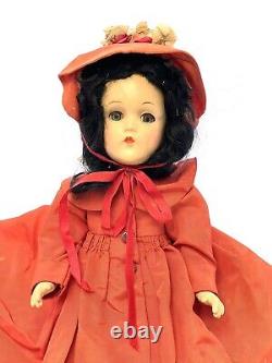 Vintage Madame Alexander Scarlett o Hara Doll Composition 14 Tall