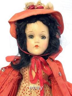 Vintage Madame Alexander Scarlett o Hara Doll Composition 14 Tall