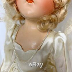 Vintage Madame Alexander Wendy Bride Doll Composition Tagged All Original 19