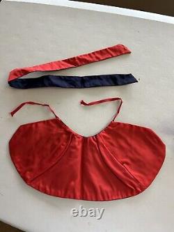 Vintage Navy & Red Dress & Cape & Petticoat for Madame Alexander Cissy Doll