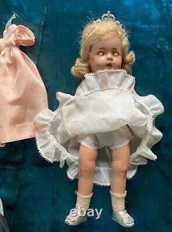Vntg Princess Elizabeth Madame Alexander Composition Doll Orig Dress Shoes Tiara