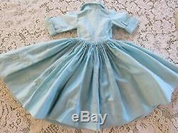 Vtg 1950s Alexander CISSY Tagged Outfit Doll Dress, Hat & Nylons Blue with Lace